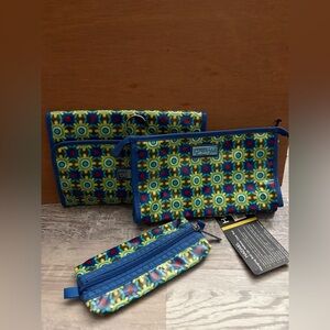 LAPARAN Colorful Geometric Pouch Set